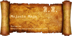 Mojzsis Maja névjegykártya